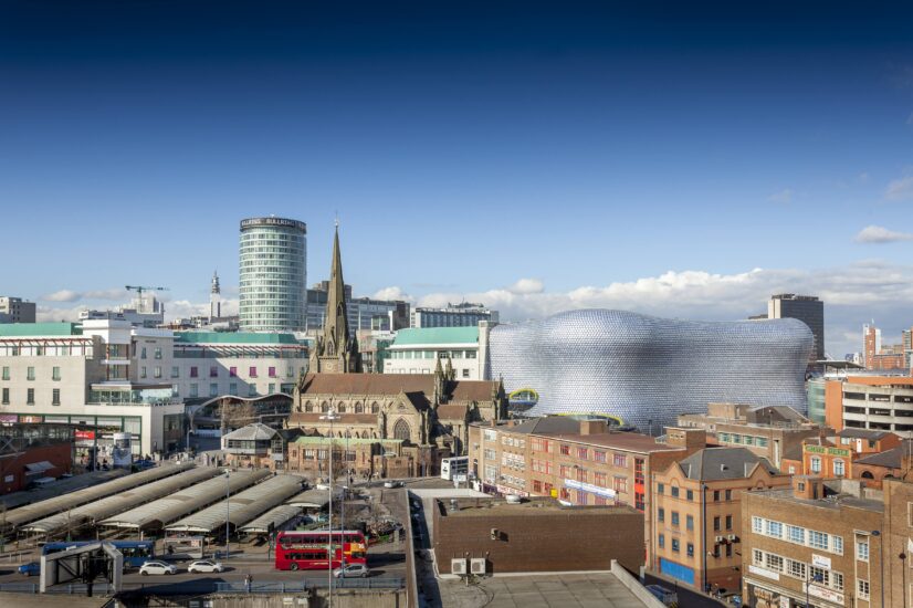 The skyline of Birmingham city centre